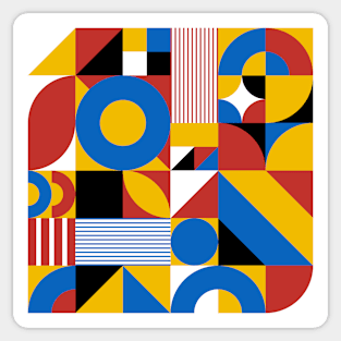 Bauhaus geometric #4 Sticker